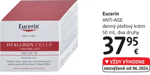 Eucerin HYALURON-FILLER + VOLUME-LIFT deňný pleťový krém