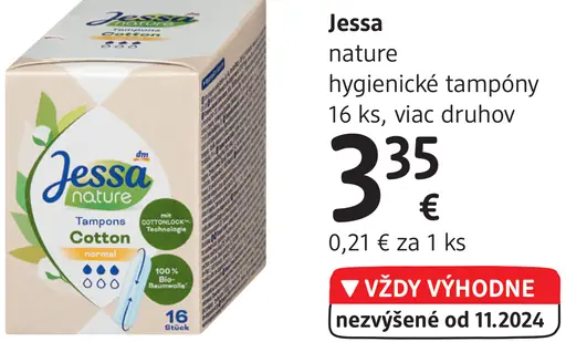 Jessa nature hygienické tampóny