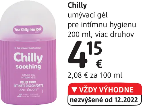 Chilly umývací gél