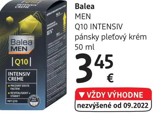 Balea MEN Q10 INTENSIV pánsky pleťový krém