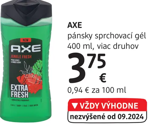 Axe sprchovací gél