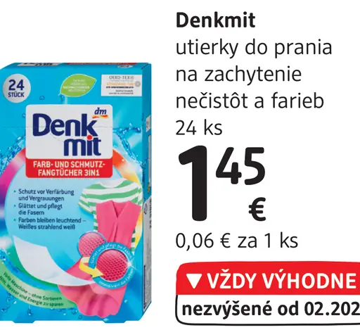 Denkmit utierky do prania na záchytenie nečistôt a farieb