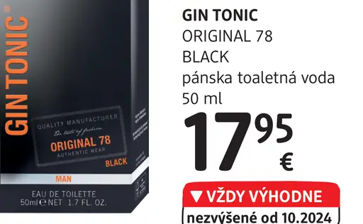 GIN TONIC ORIGINAL 78 BLACK