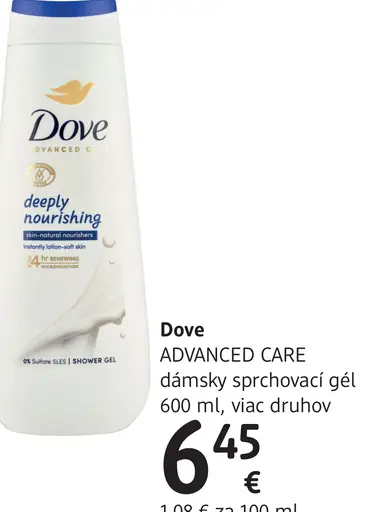 Dove ADVANCED CARE dámsky sprchovací gél