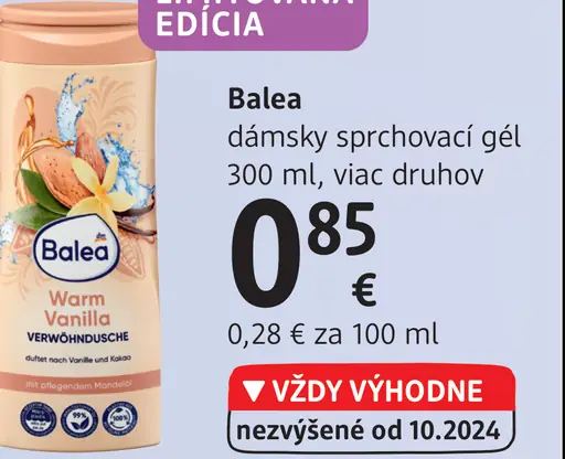 Balea dámsky sprchovací gél Warm Vanilla