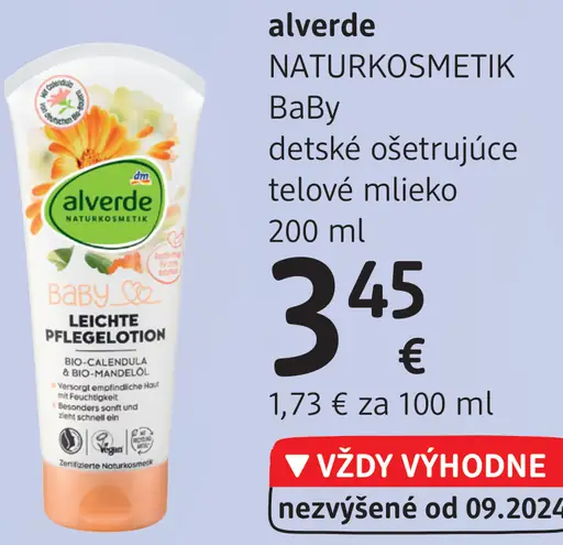 BaBy telové osviežujúce mlieko