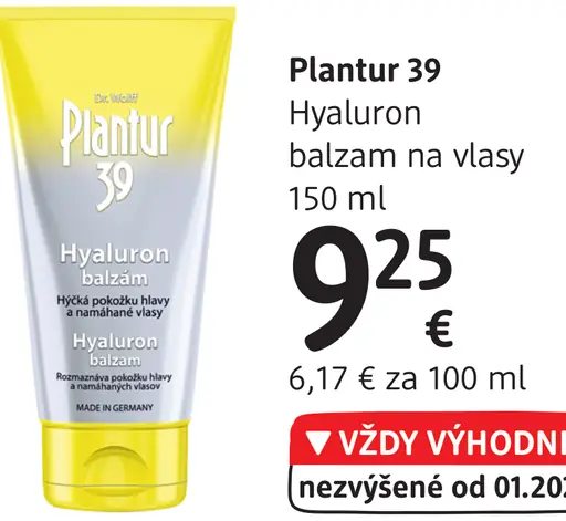 Plantur 39 Hyaluron balzam na vlasy