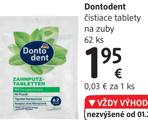 Dontodent čistiace tabletky