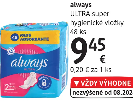 ULTRA super hygienické vložky