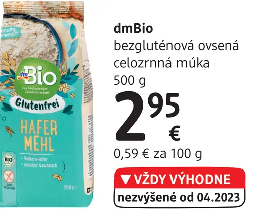 bezlepková ovsená celozrnná múka