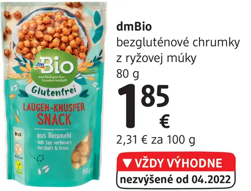 bezgľutenové chrumky