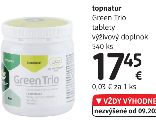 Green Trio tablety