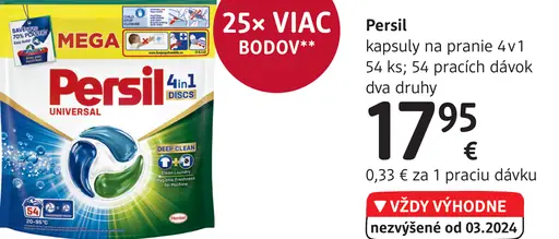 Persil kapsuly na pranie 4v1