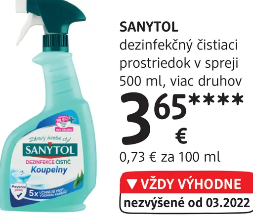 SANYTOL Kúpeľný čistič