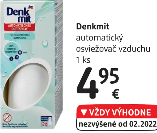 Denkmit automatik ozviežovač vzduchu