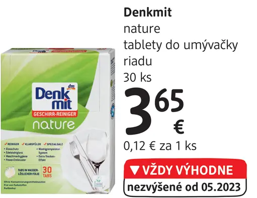 Denkmit nature tablety do umývačky riadu