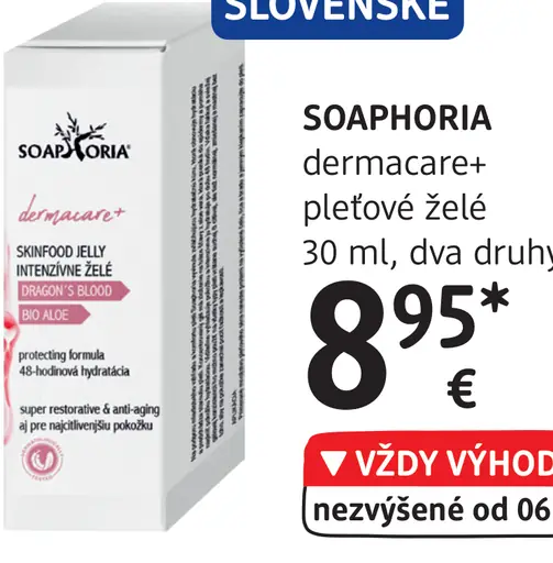 dermacare+ pleťové gély