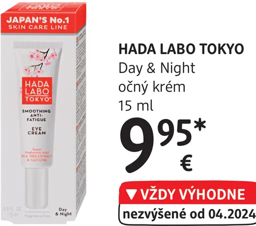 HADA LABO TOKYO Day & Night očný krém