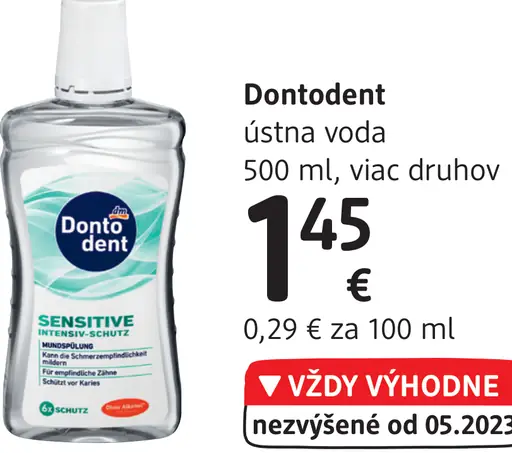 Dontodent ústna voda