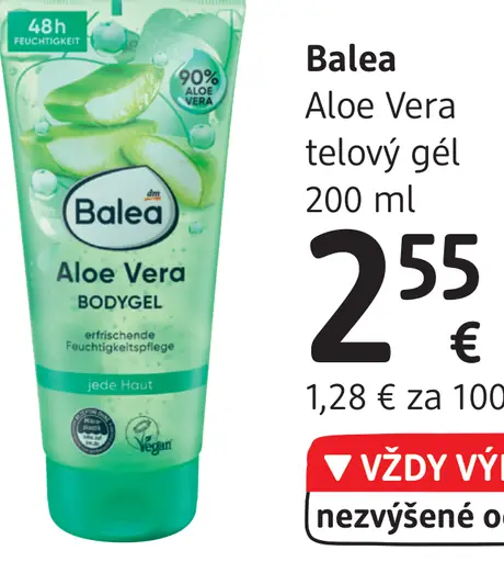 Aloe Vera telový gél