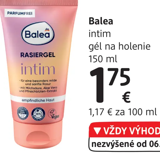 Balea intím gél na holenie