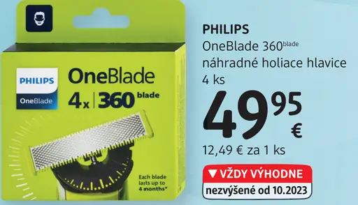 Philips OneBlade náhradné holiace hlavice