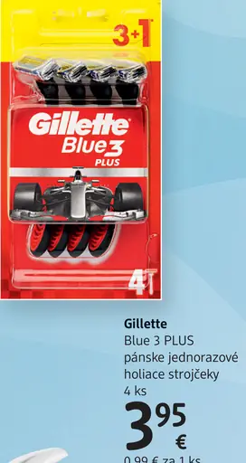 Gillette Blue 3 PLUS pánske jednorazové holiace strojčeky