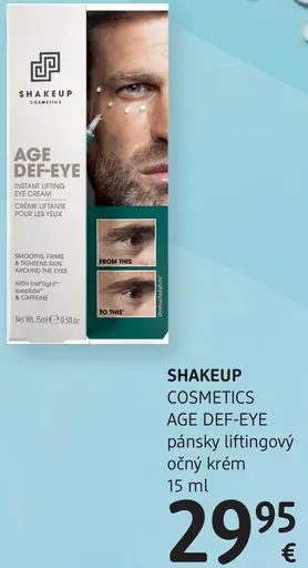 Shakeup Cosmetics AGE DEF-EYE pánsky liftingový očný krém