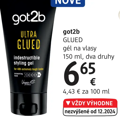 ULTRA GLUED gél na vlasy