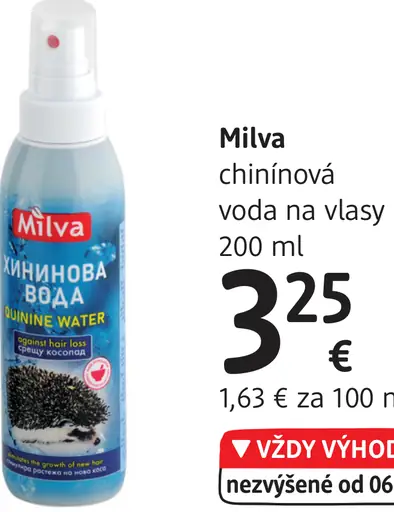 Milva chininová voda na vlasy