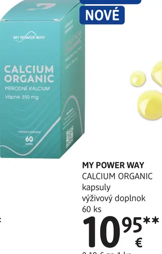 MY POWER WAY CALCIUM ORGANIC kapsuly