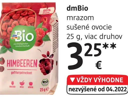 mrazené ovocie Himbeeren