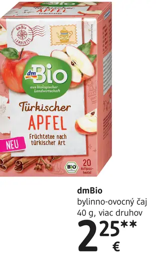 DmBio bylino-ovocný čaj