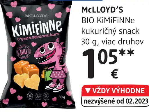 KiMiFiNNe kukuričný snack