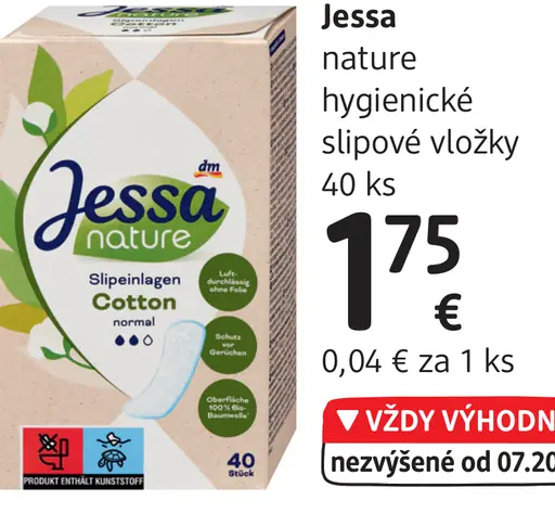 Jessa nature hygienické slipové vložky