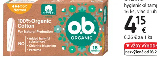 o.b. Organic Tampons