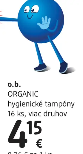 ORGANIC hygienické tampóny