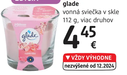 Glade Vonná sviečka v skle