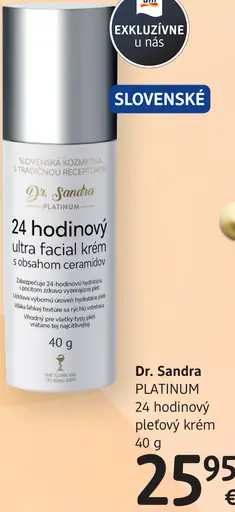 Dr. Sandra PLATINUM 24 hodinový pleťový krém