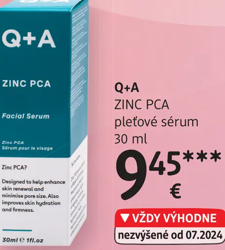 Q+A Zinc PCA pleťové sérum