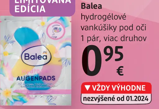 Balea Hydrogelové vankúšiky pod oči