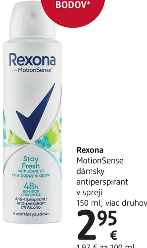 Rexona MotionSense dámsky antiperspirant v spreji