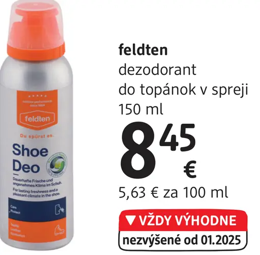 Felden dezodorant do topánok v spreji