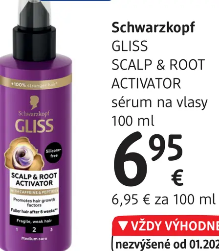 Schwarzkopf GLISS SCALP & ROOT ACTIVATOR sérum na vlasy