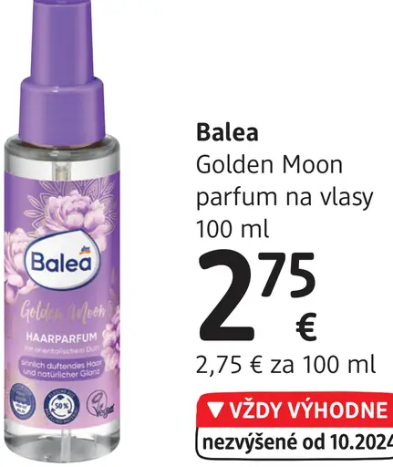 Balea Golden Moon parfum na vlasy