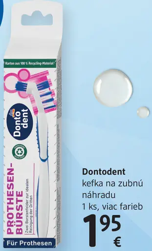 Dontodent kefka na zubné náhrady