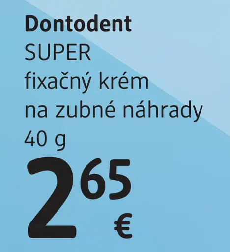 Dontodent Super fixačný krém na zubné náhrady