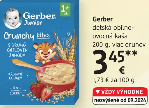 Gerber detská oblino-ovocná kaša