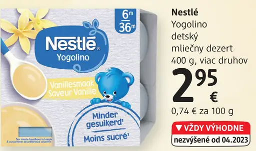 Nestlé Ygolino detský mliečny dezert