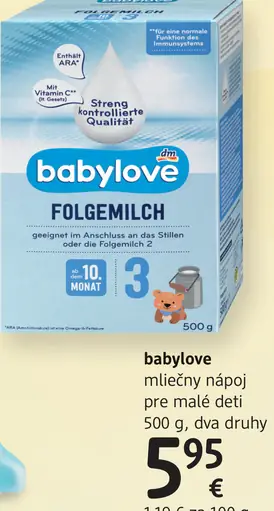 Babylove mliečny nápoj pre malé deti